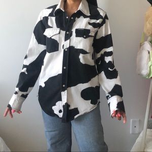 Calvin Klein cow print jacket